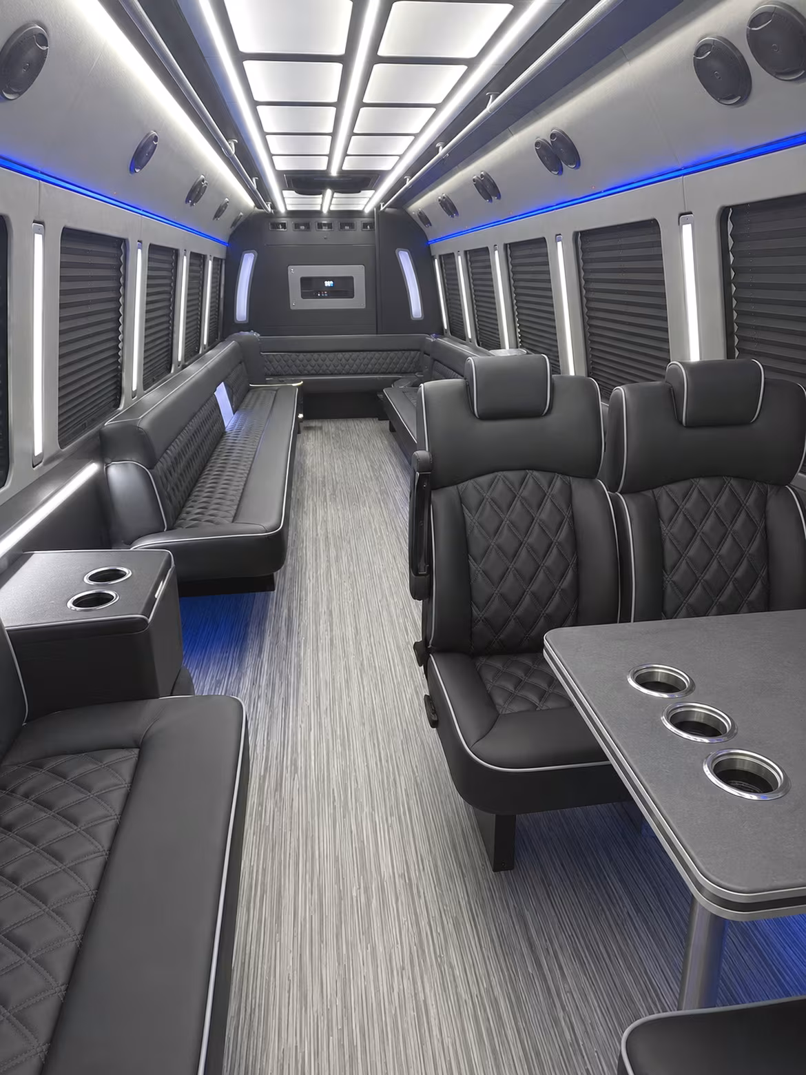 new brunswick 25 passenger party bus inside